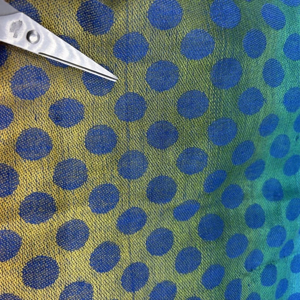 Cachemire Scarf 100% Cashmere Polka Dot Italy Color Block Rainbow Polka Dot Read